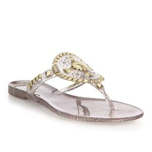 Jack Rogers Georgica Jelly Sandals in Multi Sparkle
